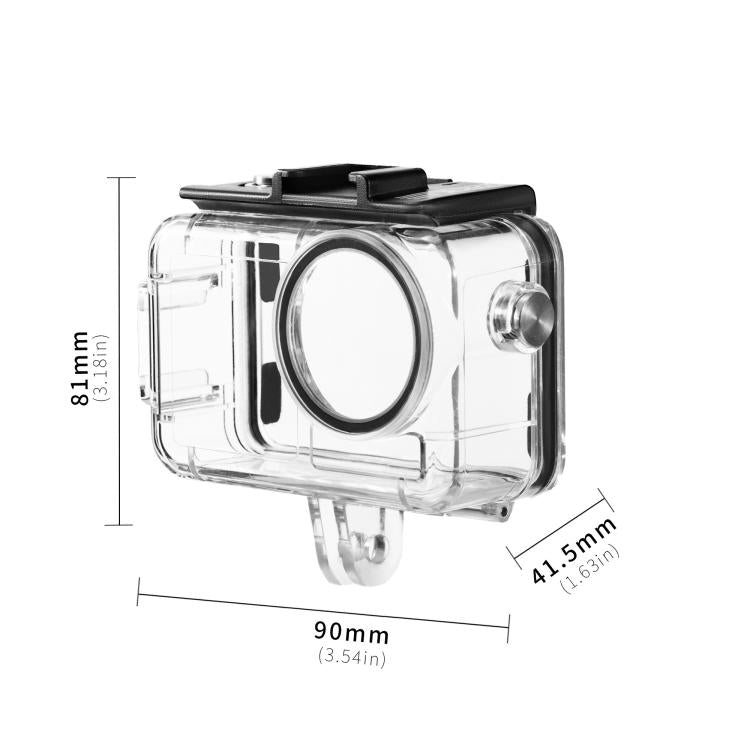 For DJI Osmo Action 5 Pro / 3 / 4 STARTRC 40m Underwater Water-resistant Housing Diving Case (Transparent)