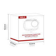 For DJI Osmo Action 5 Pro / 3 / 4 STARTRC 40m Underwater Water-resistant Housing Diving Case (Transparent)
