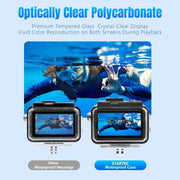 For DJI Osmo Action 5 Pro / 3 / 4 STARTRC 40m Underwater Water-resistant Housing Diving Case (Transparent)