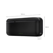 For DJI Osmo Action 5 Pro Multifunction Tri-Slot Batteries Charger Storage Box (Black)