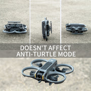 For DJI AVATA 2 STARTRC Folding Heightened Landing Gear Training Rack (Black)
