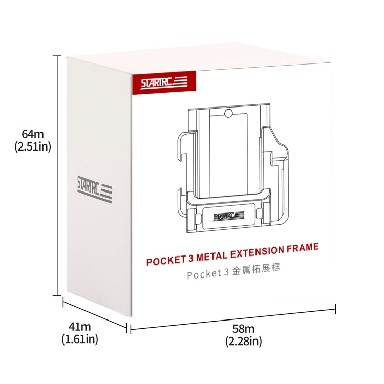 For DJI OSMO Pocket 3 STARTRC Metal Protection Frame Cage Expansion Adapter Bracket (Black) - free shipping - PMC TechLife - Order now!