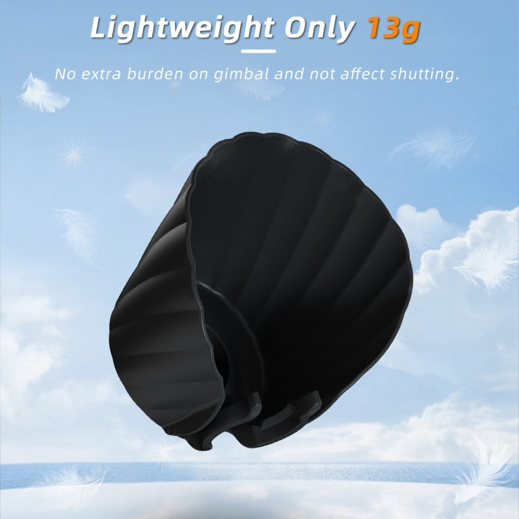 For DJI OSMO Pocket 3 Sunnylife Sunshade Lens Protective Cover Hood (Black) - Lens Accessories by Sunnylife | Online Shopping South Africa | PMC TechLife | Buy Now Pay Later Mobicred