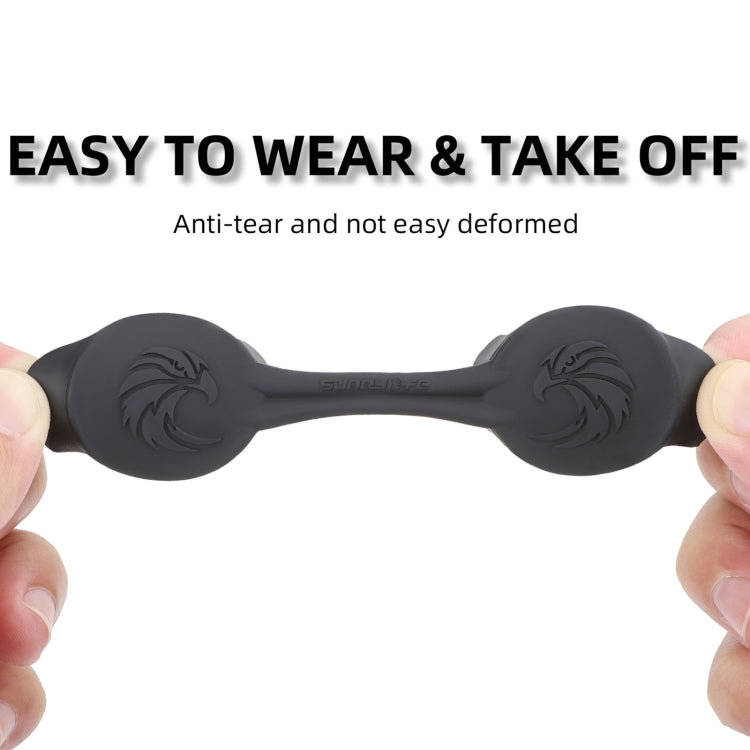 For DJI Goggles 2 / Goggles 3 Lens Cover Dust-proof VR Lens Silicone Case Soft Protector (Black) - Cases & Bags by Sunnylife | Online Shopping South Africa | PMC Jewellery | Buy Now Pay Later Mobicred