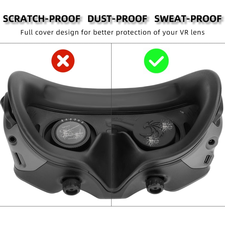 For DJI Goggles 2 / Goggles 3 Lens Cover Dust-proof VR Lens Silicone Case Soft Protector (Black) - Cases & Bags by Sunnylife | Online Shopping South Africa | PMC Jewellery | Buy Now Pay Later Mobicred