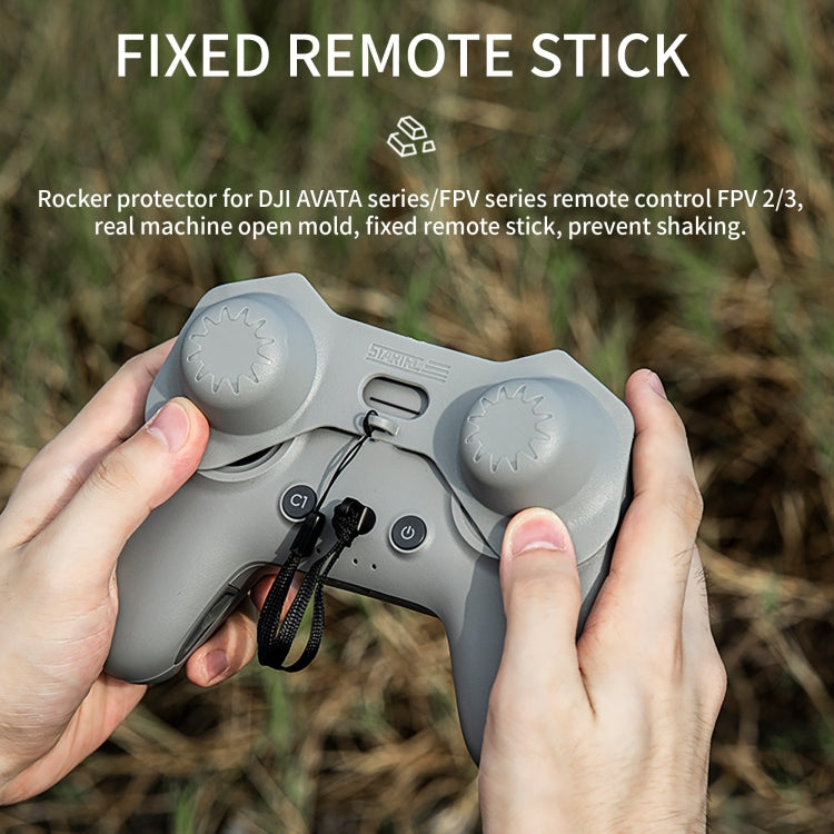 For DJI  Avata 2 / FPV 3 / 2 STARTRC Remote Controller Thumb Rocker Guard Protector Case (Grey) - Cases & Bags by STARTRC | Online Shopping South Africa | PMC Jewellery | Buy Now Pay Later Mobicred