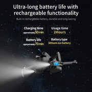 For DJI Mini 4 Pro STARTRC Night Navigation Searchlight LED Flashlight Rechargeable Refill Lighting Signal Light (Grey)