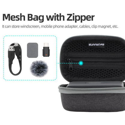 For DJI Mic Mini Sunnylife Portable Protective Box Storage Bag (Black) - free shipping - PMC Jewellery - Order now!