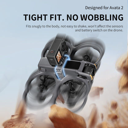 For DJI Avata 2 STARTRC Action Camera Holder Mount Drone Expansion Bracket (Black) - free shipping - PMC Jewellery - Order now!