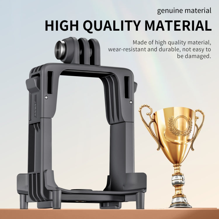 For DJI Avata 2 STARTRC Action Camera Holder Mount Drone Expansion Bracket (Black) - free shipping - PMC Jewellery - Order now!