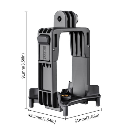 For DJI Avata 2 STARTRC Action Camera Holder Mount Drone Expansion Bracket (Black) - free shipping - PMC Jewellery - Order now!