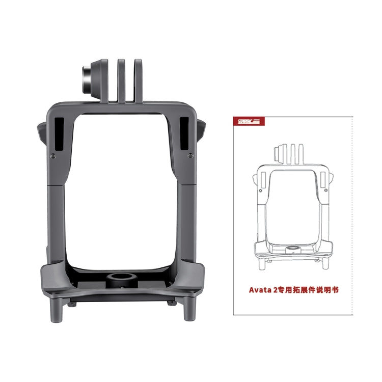 For DJI Avata 2 STARTRC Action Camera Holder Mount Drone Expansion Bracket (Black) - free shipping - PMC Jewellery - Order now!