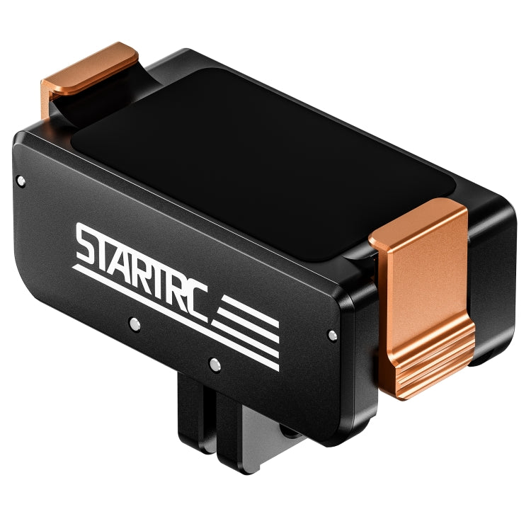 For DJI Osmo Action 5 Pro / 4 / 3 STARTRC Metal Quick Adapter Magnetic Foldable Extension Bracket (Black+Orange) - free shipping - PMC TechLife - Order now!