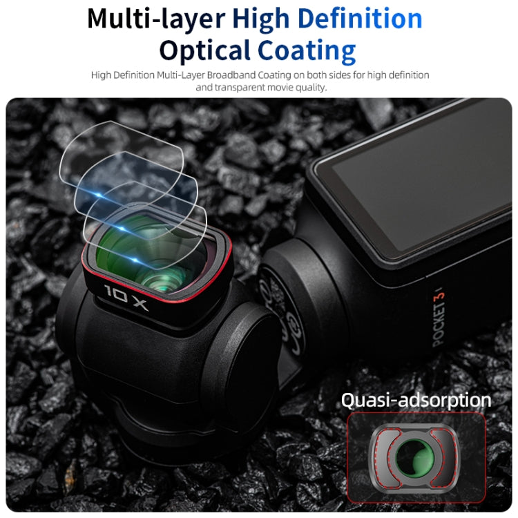 For DJI OSMO Pocket 3 STARTRC 10X Macro Lens Filter (Black) - free shipping - PMC Jewellery - Order now!