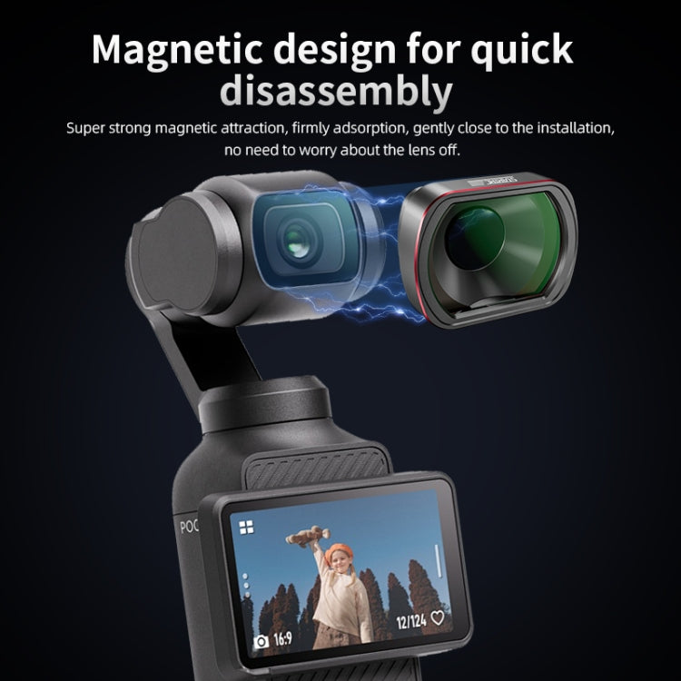 For DJI OSMO Pocket 3 STARTRC 10X Macro Lens Filter (Black) - free shipping - PMC Jewellery - Order now!