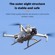 For DJI Mini 3 / 3 Pro BRDRC Folding Heightened Landing Gear Training Rack (Grey)