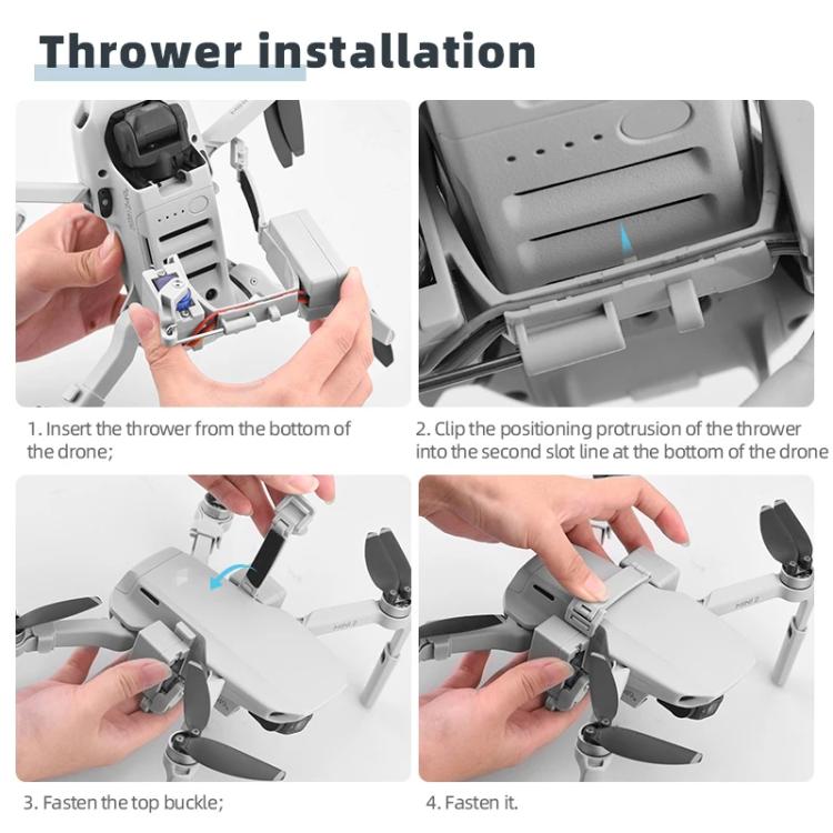 For DJI Mini 2 / Mavic Mini Air-Dropping System Thrower Parabolic (Grey) - free shipping - PMC Jewellery - Order now!
