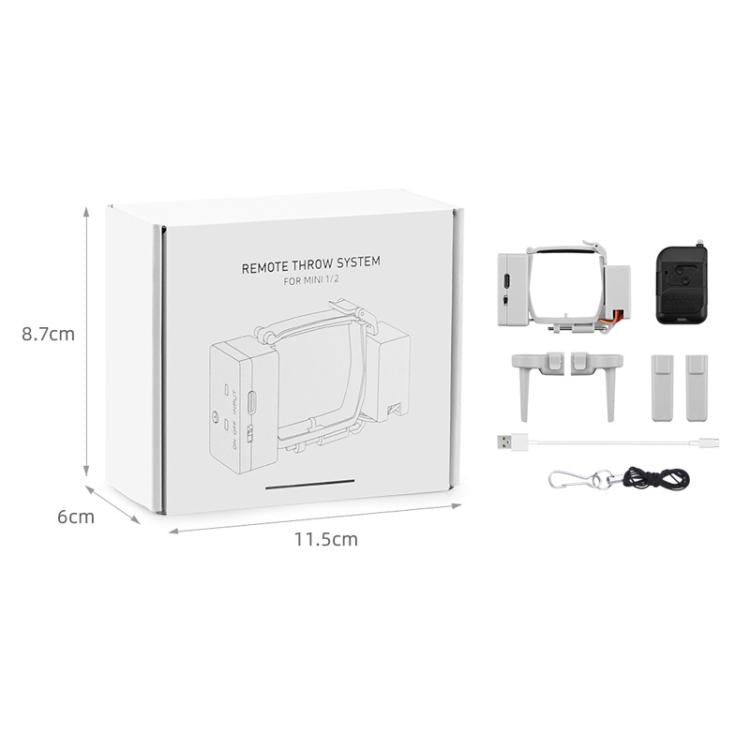 For DJI Mini 2 / Mavic Mini Air-Dropping System Thrower Parabolic (Grey) - free shipping - PMC Jewellery - Order now!