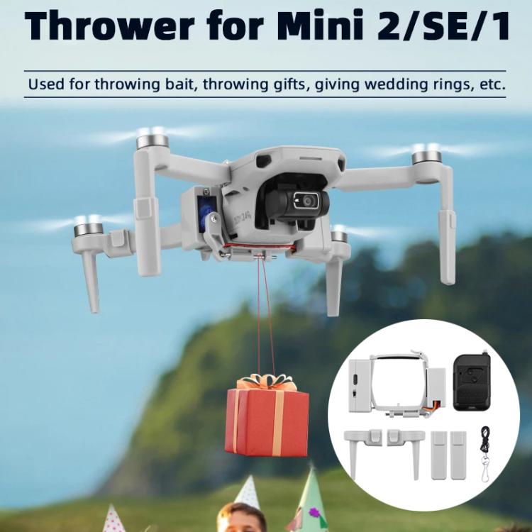 For DJI Mini 2 / Mavic Mini Air-Dropping System Thrower Parabolic (Grey) - free shipping - PMC Jewellery - Order now!