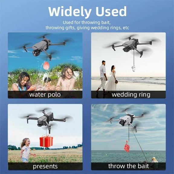 BRDRC Air-Dropping System Drone Thrower Parabolic For DJI Mini 4 Pro / 3 Pro / Air 3 / Mavic 3 / 3 Pro (Black)