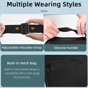 For DJI OSMO Pocket 3 BRDRC Full Set Portable Carrying Case Shoulder Storage Bag (Black)