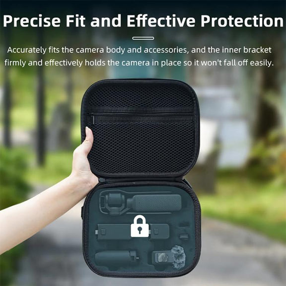 For DJI OSMO Pocket 3 BRDRC Full Set Portable Carrying Case Shoulder Storage Bag (Black)