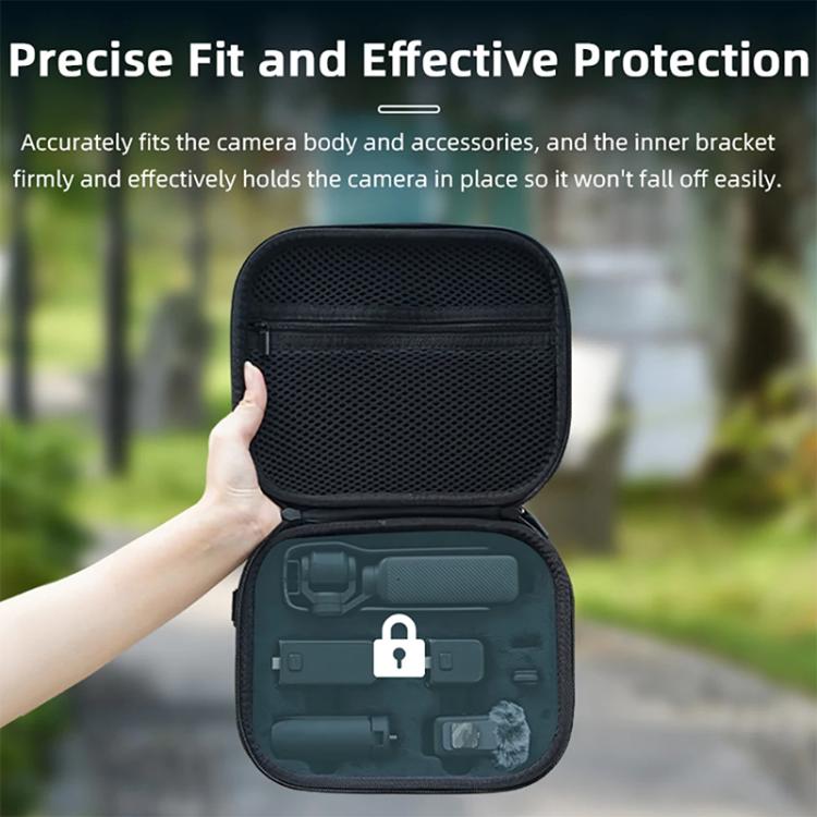 For DJI OSMO Pocket 3 BRDRC Full Set Portable Carrying Case Shoulder Storage Bag (Black)