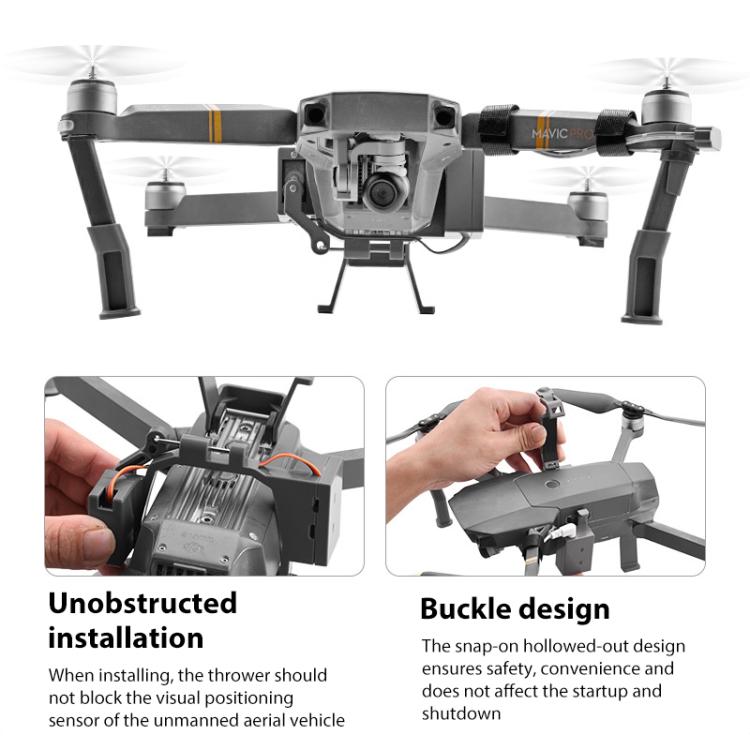 For DJI Mavic Pro BRDRC Air-Dropping System Thrower Parabolic (Grey) - free shipping - PMC Jewellery - Order now!