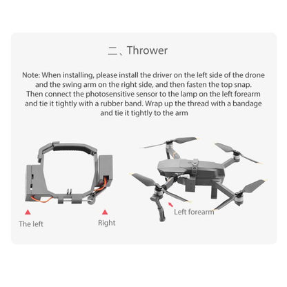 For DJI Mavic Pro BRDRC Air-Dropping System Thrower Parabolic (Grey) - free shipping - PMC Jewellery - Order now!