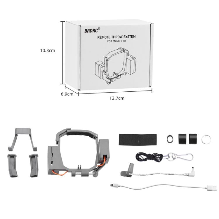 For DJI Mavic Pro BRDRC Air-Dropping System Thrower Parabolic (Grey) - free shipping - PMC Jewellery - Order now!