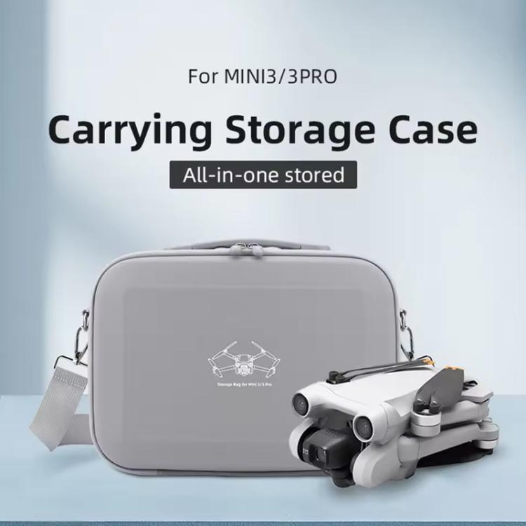 For DJI Mini 3 / 3 Pro BRDRC Shoulder Drone Remote Control Storage Carrying Bag (Grey) - free shipping - PMC TechLife - Order now!