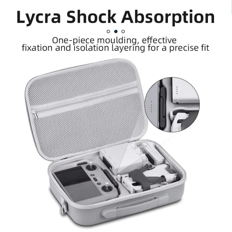 For DJI Mini 4 Pro BRDRC Shoulder Drone Remote Control Storage Carrying Bag (Grey) - free shipping - PMC Jewellery - Order now!