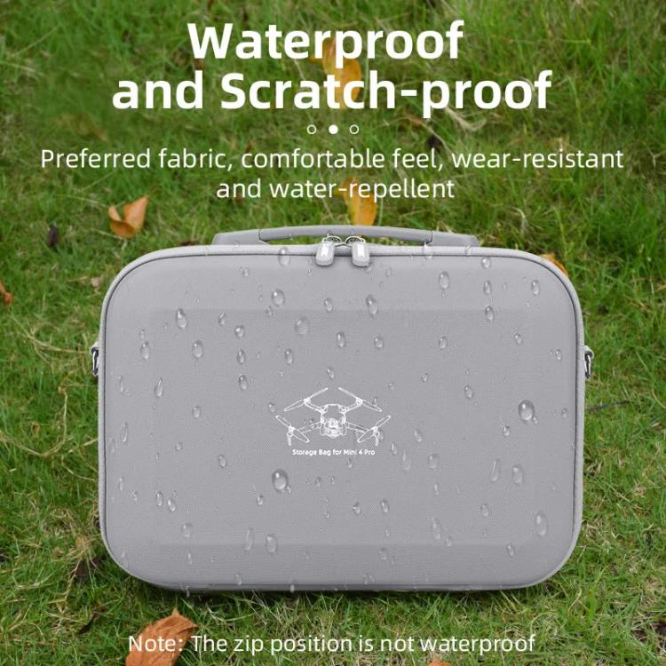 For DJI Mini 4 Pro BRDRC Shoulder Drone Remote Control Storage Carrying Bag (Grey) - free shipping - PMC Jewellery - Order now!