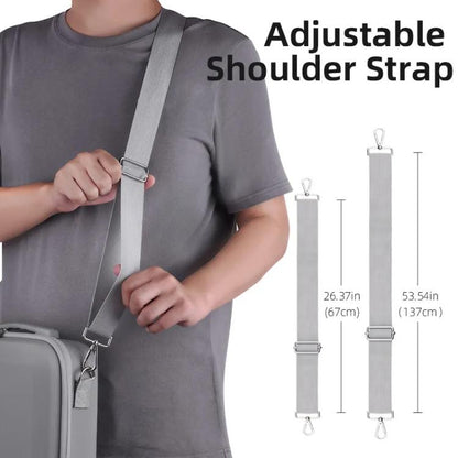 For DJI Mini 4 Pro BRDRC Shoulder Drone Remote Control Storage Carrying Bag (Grey) - free shipping - PMC Jewellery - Order now!