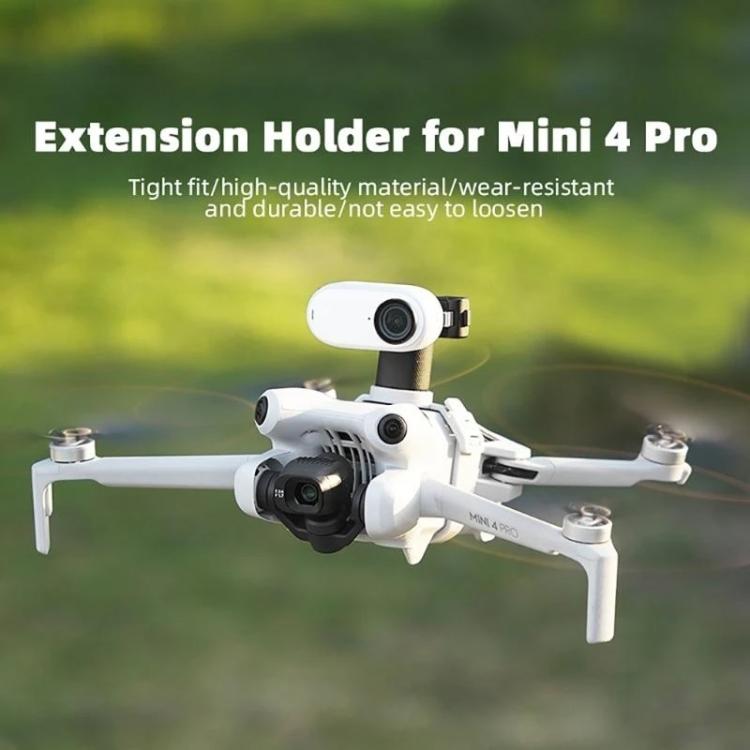 For DJI Mini 4 Pro BRDRC Action Camera Holder Bracket Adapter Drone Gimbal Extension Mount (Grey) - free shipping - PMC Jewellery - Order now!