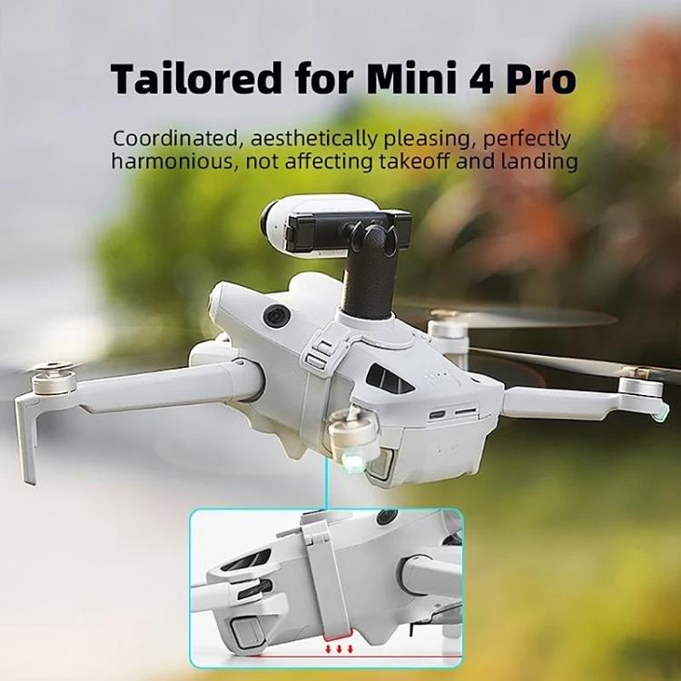 For DJI Mini 4 Pro BRDRC Action Camera Holder Bracket Adapter Drone Gimbal Extension Mount (Grey) - free shipping - PMC TechLife - Order now!