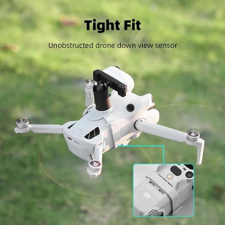 For DJI Mini 4 Pro BRDRC Action Camera Holder Bracket Adapter Drone Gimbal Extension Mount (Grey) - free shipping - PMC TechLife - Order now!