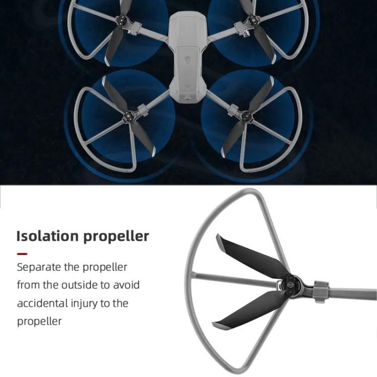 For DJI Mavic Air 2 / Air 2S BRDRC Drone Propeller Protective Guard Anti-collision Ring (Grey)