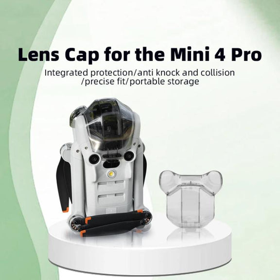 For DJI Mini 4 Pro BRDRC Lens Protective Cover Gimbal Cover (Transparent Black)