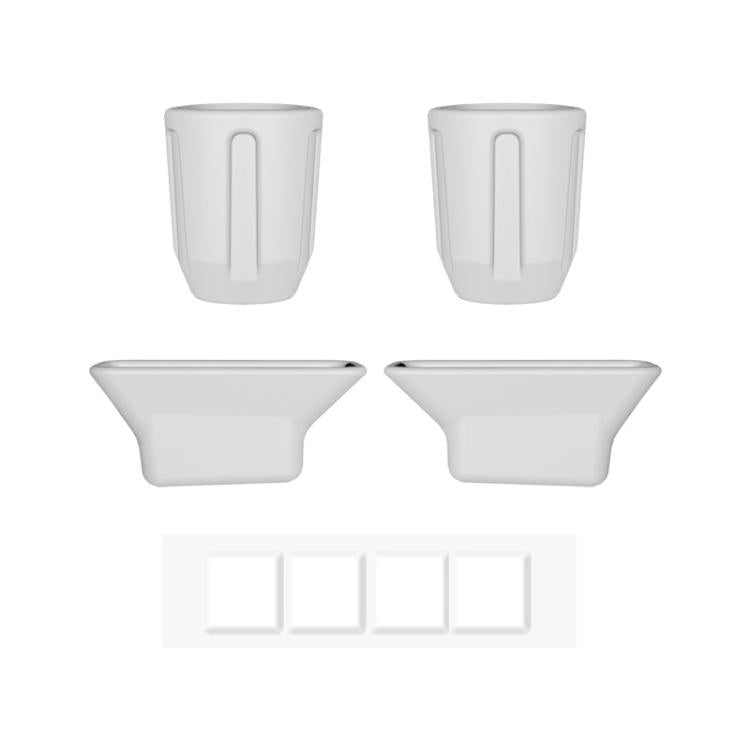 For DJI Mavic Air 2S BRDRC Drone Legs Feet Cover Protective Pad Dust-proof Cover (Grey)