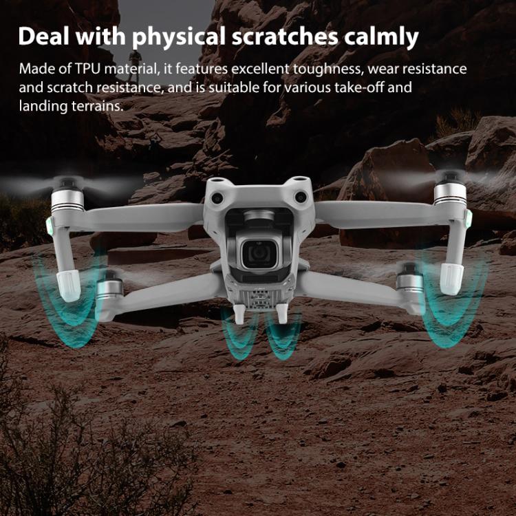 For DJI Mavic Air 2S BRDRC Drone Legs Feet Cover Protective Pad Dust-proof Cover (Grey)