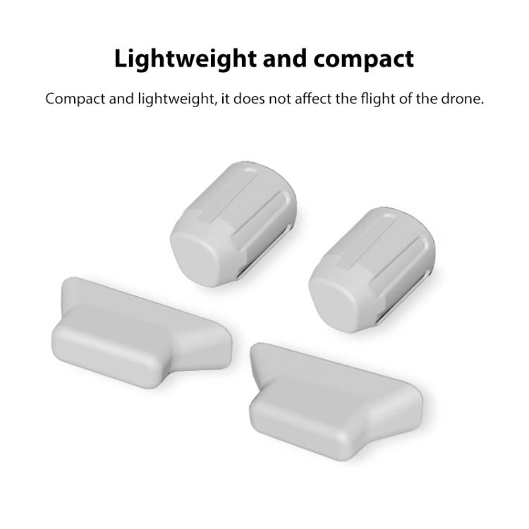 For DJI Mavic Air 2S BRDRC Drone Legs Feet Cover Protective Pad Dust-proof Cover (Grey)