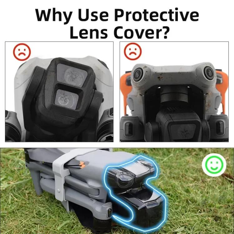 For DJI Air 3 BRDRC Lens Protective Cover Gimbal Cover (Black)