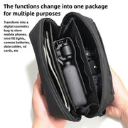 For DJI OSMO Pocket 3 Portable Carrying Case Body Storage Bag with Strap (Black)