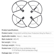 For DJI Mavic 3 / 3 Pro BRDRC Drone Propeller Protective Guard Anti-collision Ring (Grey)