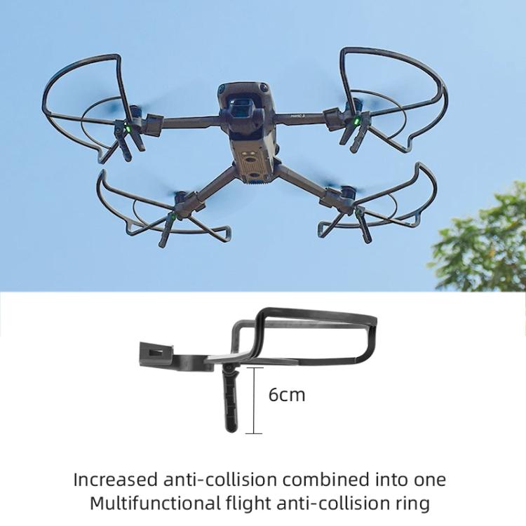 For DJI Mavic 3 / 3 Pro BRDRC Drone Propeller Protective Guard Anti-collision Ring (Grey)