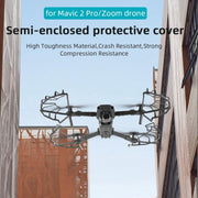 For DJI Mavic 2 Pro / 2 Zoom BRDRC Drone Propeller Surround Protective Guard Anti-collision Ring (Grey)