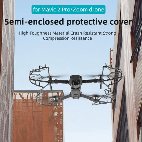 For DJI Mavic 2 Pro / 2 Zoom BRDRC Drone Propeller Surround Protective Guard Anti-collision Ring (Grey)