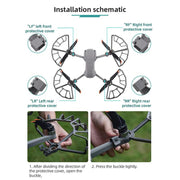 For DJI Air 2S / Mavic Air 2 BRDRC Drone Propeller Protective Guard Anti-collision Ring (Grey)