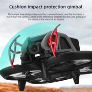 For DJI Avata BRDRC Gimbal Lens Anti-collision Aluminum Alloy Guard Bumper (Black)